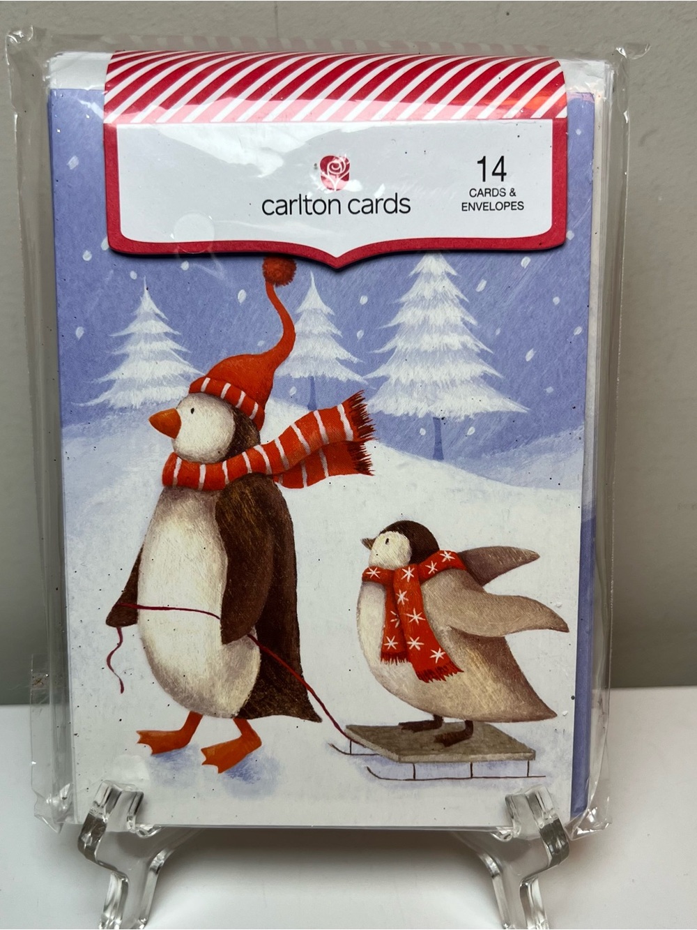 Carlton Cards Penguin Holiday Greeting Cards